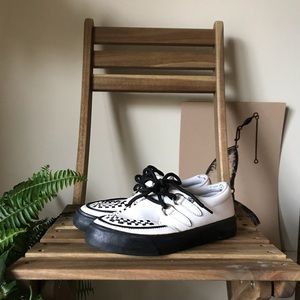 TUK creepers sneakers white/black ladies size 7